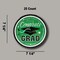 25 Count Green Way to Go Grad Disposable Dessert Plates Paper 7 1/4 Inch Graduation Party Supplies